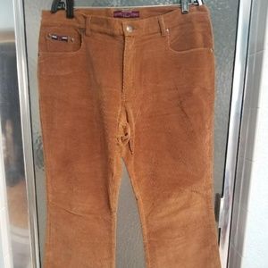 NWOT tan colored corduroy bootcut jeans 17/18